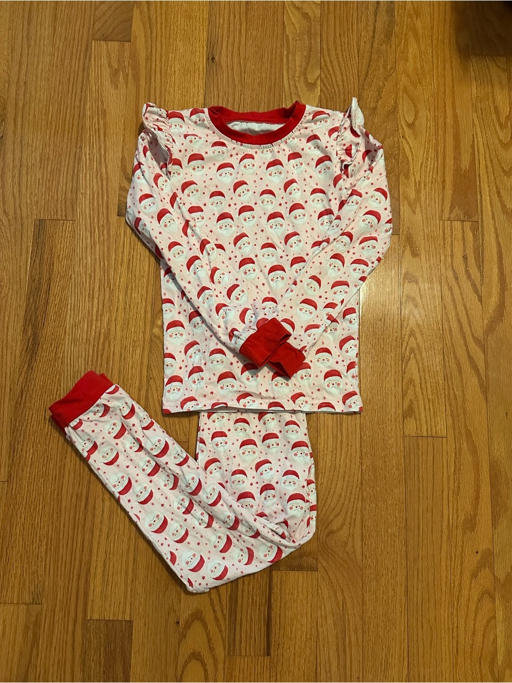 Cecil and Lou Girls Santa Pajamas